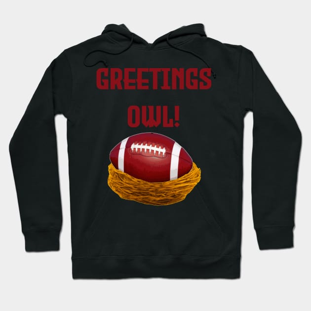 Greetings Owl! Hoodie by dflynndesigns